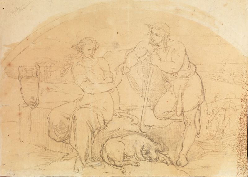      Artista del sec. XIX                                                          - Auction TIMED AUCTION | 16TH TO 19TH CENTURY DRAWINGS AND PRINTS - Pandolfini Casa d'Aste