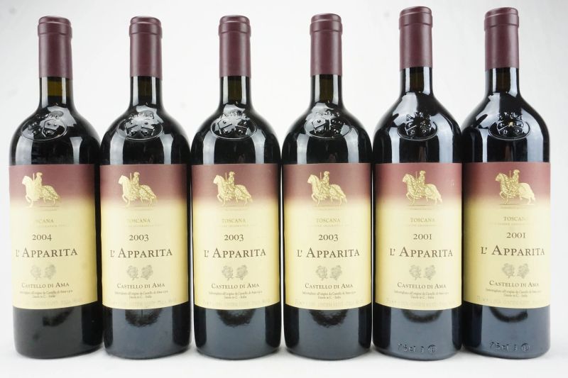      L&rsquo;Apparita Castello di Ama   - Auction The Art of Collecting - Italian and French wines from selected cellars - Pandolfini Casa d'Aste