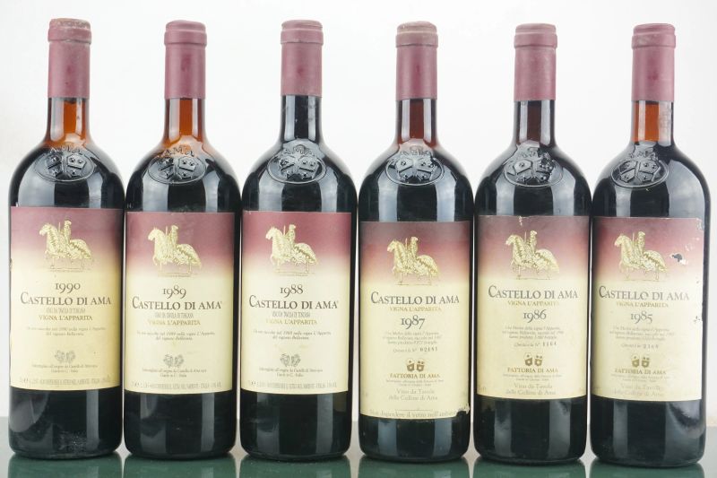 L&rsquo;Apparita Castello di Ama  - Auction LA RAFFINATEZZA DELLA COMPLESSITA' - Fine and Rare Wine - Pandolfini Casa d'Aste