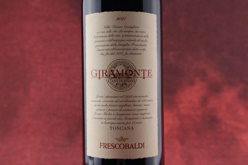 



Giramonte Tenuta di Castiglioni Marchesi Frescobaldi 2021  - Asta Smartwine 2.0 | Christmas Edition - Pandolfini Casa d'Aste