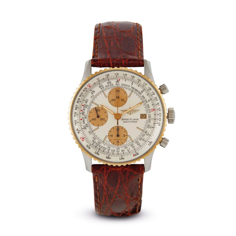 Breitling : BREITLING NAVITIMER IN ACCIAIO E ORO REF. 3555  - Asta OROLOGI DA POLSO E DA TASCA - Pandolfini Casa d'Aste