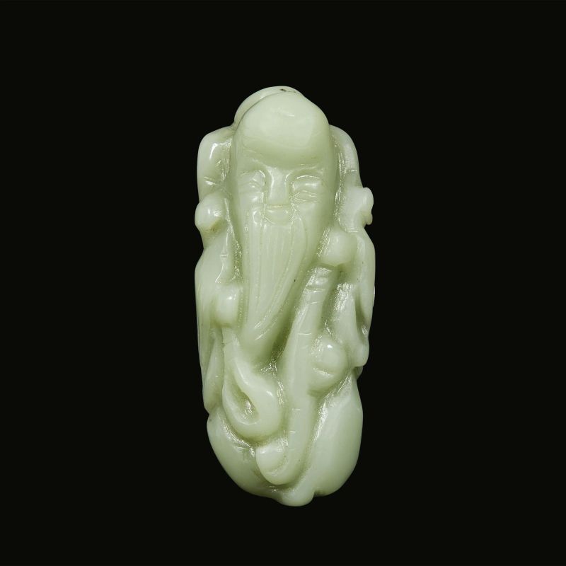 



FIGURE OF A SAGE IN GREEN HARDSTONE, CHINA, 20TH CENTURY  - Auction Asian Art | 东方艺术 - Pandolfini Casa d'Aste