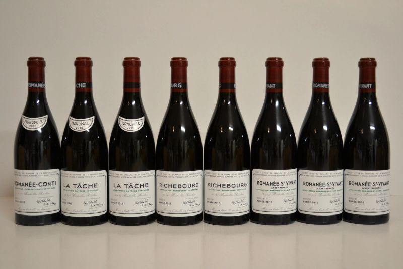 Selezione Domaine de la Romanee Conti 2015  - Asta Una Eccezionale Selezione di Vini e Distillati Internazionali da Collezioni Private - Pandolfini Casa d'Aste