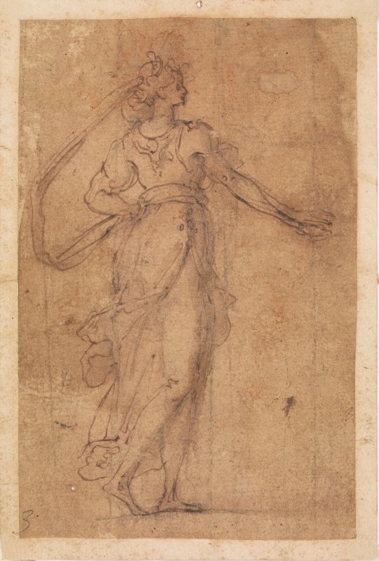 Scuola tosco romana, sec. XVI                                               - Auction Works on paper: 15th to 19th century drawings, paintings and prints - Pandolfini Casa d'Aste