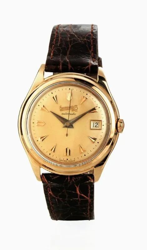 OROLOGIO DA POLSO EBERHARD AUTOMATIC, ANNI '50, IN ORO ROSA 18 KT  - Auction Fine Jewels and Watches - Pandolfini Casa d'Aste