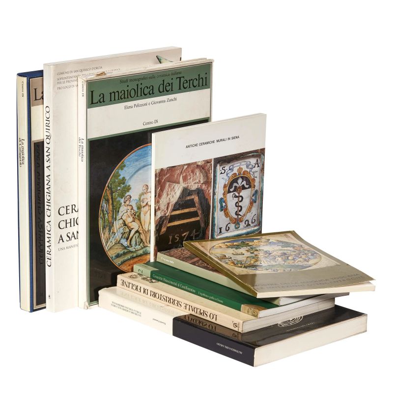 MAIOLICA. TUSCANY. Lot of 9 volumes.  - Auction ONLINE AUCTION | MONTELUPO: RENAISSANCE MAIOLICA - Pandolfini Casa d'Aste