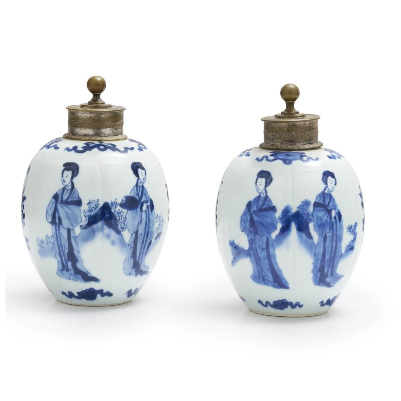 



A PAIR OF BLUE AND WHITE PORCELAIN JARS, CHINA, KANGXI PERIOD, 18TH CENTURY  - Auction Asian Art | 东方艺术 - Pandolfini Casa d'Aste