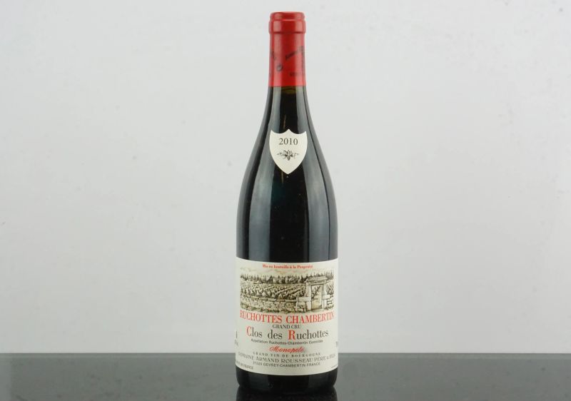 Ruchottes Chambertin Clos des Ruchottes Domaine Armand Rousseau 2010  - Auction AS TIME GOES BY | Fine and Rare Wine - Pandolfini Casa d'Aste