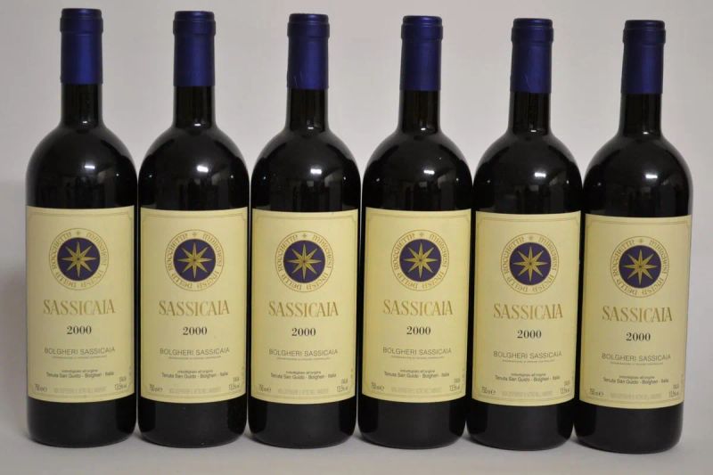 Sassicaia Tenuta San Guido 2000  - Auction PANDOLFINI FOR EXPO 2015: Finest and rarest wines - Pandolfini Casa d'Aste