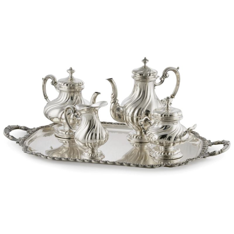 



SERVIZIO DA T&Egrave; E CAFF&Egrave;, ALESSANDRIA, SECOLO XX  - Auction ITALIAN AND EUROPEAN SILVER - Pandolfini Casa d'Aste