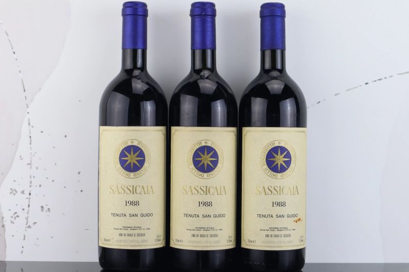 



Sassicaia Tenuta San Guido 1988  - Asta FORMA - Vini Pregiati e da Collezione - Pandolfini Casa d'Aste