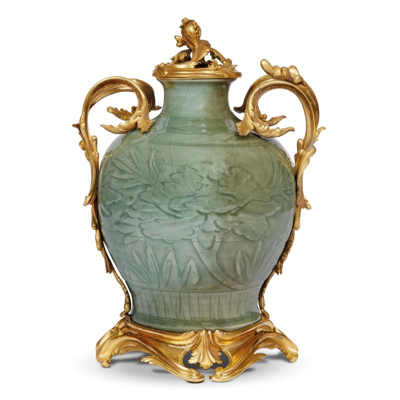



CELADON VASE WITH GILT-BRONZE MOUNTS, CHINA, MING DYNASTY, 17TH CENTURY  - Auction Asian Art | 东方艺术 - Pandolfini Casa d'Aste