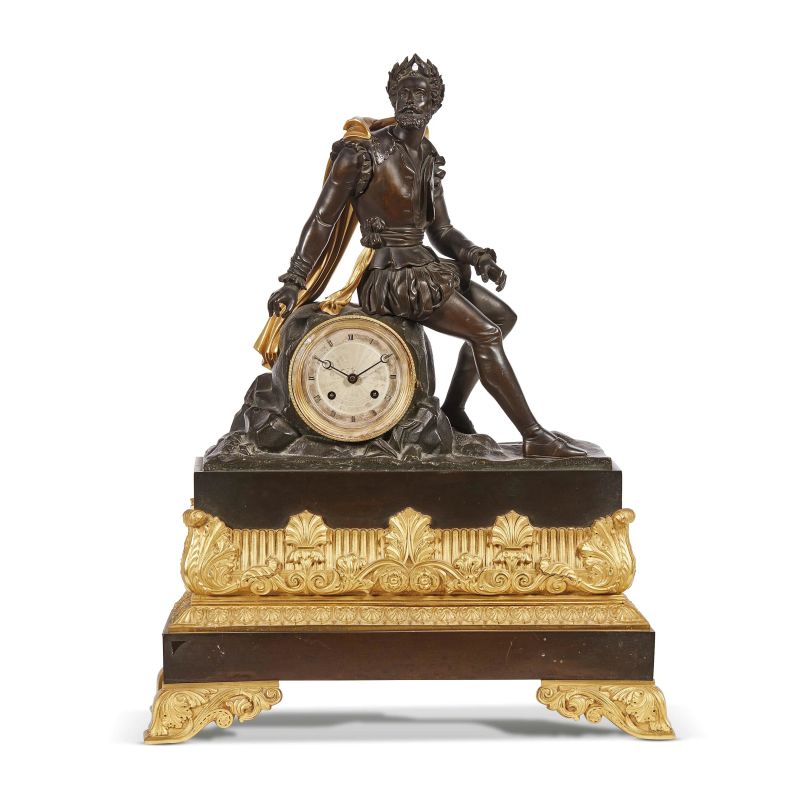 A FRENCH CLOCK, 19TH CENTURY  - Auction INTERNATIONAL FINE ART AND AN IMPORTANT COLLECTION OF PENDULES “AU BON SAUVAGE” - Pandolfini Casa d'Aste