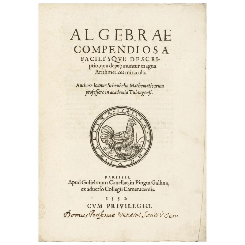 



Importante libro che contiene la prima apparizione dei simboli + e - in Francia   - Asta LIBRI, MANOSCRITTI E AUTOGRAFI - Pandolfini Casa d'Aste