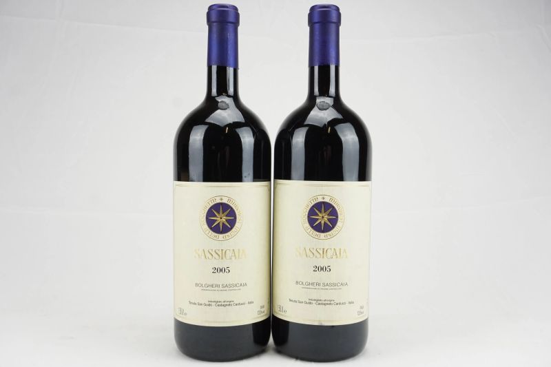      Sassicaia Tenuta San Guido 2005   - Auction Il Fascino e l'Eleganza - A journey through the best Italian and French Wines - Pandolfini Casa d'Aste