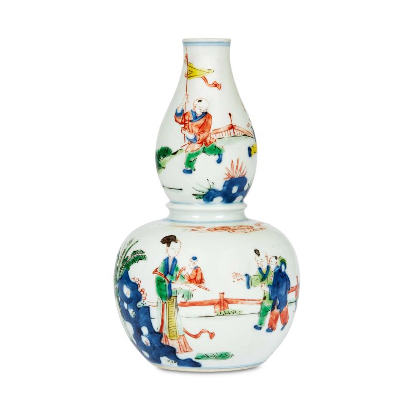 VASO A DOPPIO CORPO IN PORCELLANA, CINA, DINASTIA QING SEC. XX  - Asta  Arte Orientale | 东方艺术 - Pandolfini Casa d'Aste