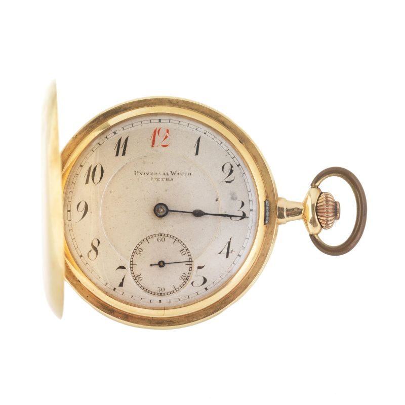 Universal Geneve : UNIVERSAL WATCH EXTRA YELLOW GOLD POCKET WATCH  - Auction ONLINE AUCTION | WATCHES - Pandolfini Casa d'Aste