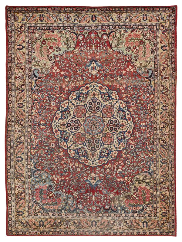      TAPPETO MASHAD, PERSIA, 1900   - Auction important antique rugs - Pandolfini Casa d'Aste