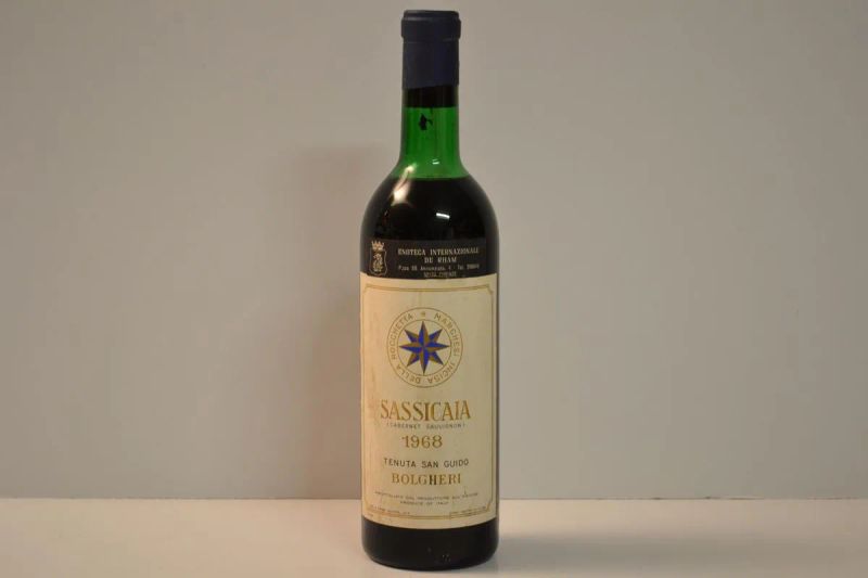 Sassicaia Tenuta San Guido 1968  - Asta Vini da Collezione da Importanti Cantine Private Italiane - Pandolfini Casa d'Aste