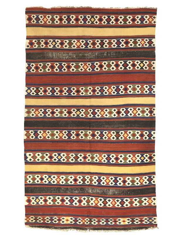 TAPPETO SHIRVAN KILIM, CAUCASO ORIENTALE, PRIMA MET&Agrave; SECOLO XIX  - Auction TIMED AUCTION | PAINTINGS, FURNITURE AND WORKS OF ART - Pandolfini Casa d'Aste