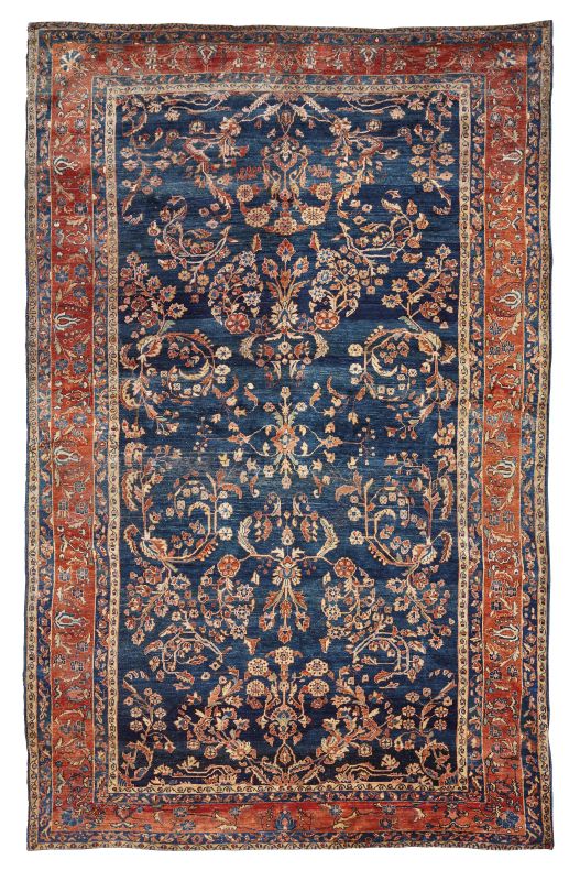      TAPPETO SARUK, PERSIA, 1880   - Auction important antique rugs - Pandolfini Casa d'Aste