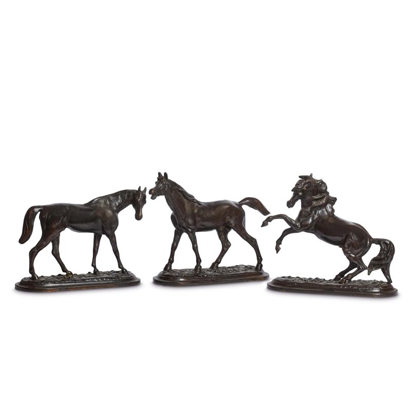 



THREE HORSES SCULPTURES, 19TH CENTURY  - Auction INTERNATIONAL FINE ART - Pandolfini Casa d'Aste