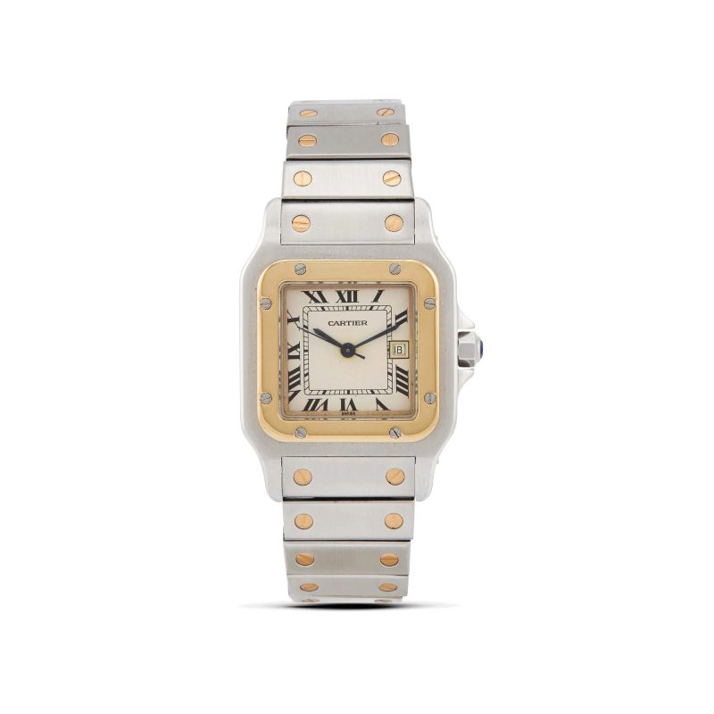 Cartier : 



CARTIER SANTOS CARRE' ACCIAIO E ORO MISURA GRANDE  - Asta OROLOGI DA POLSO E DA TASCA - Pandolfini Casa d'Aste