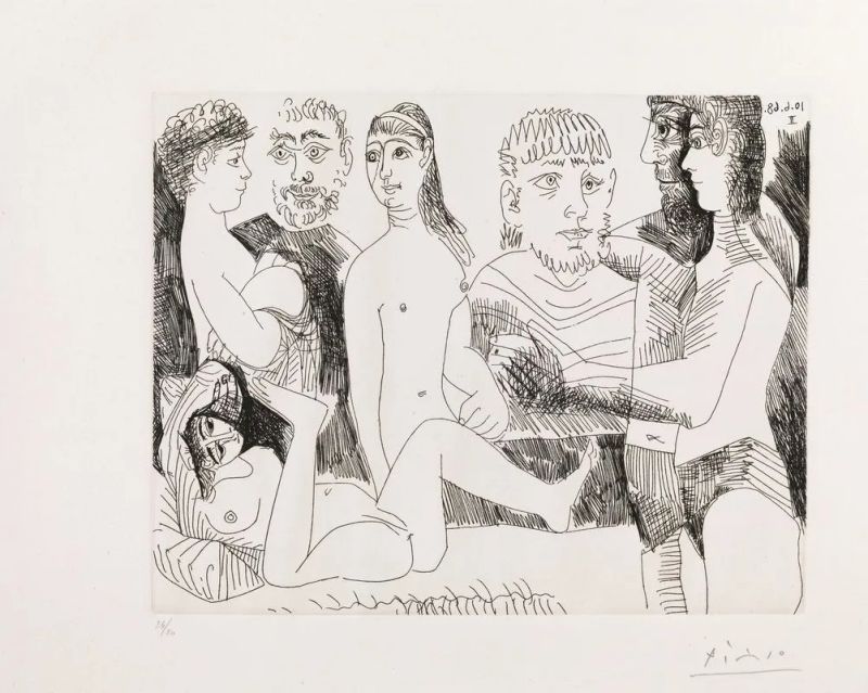 Picasso, Pablo  - Asta Stampe e disegni dal XVI al XX secolo - Pandolfini Casa d'Aste