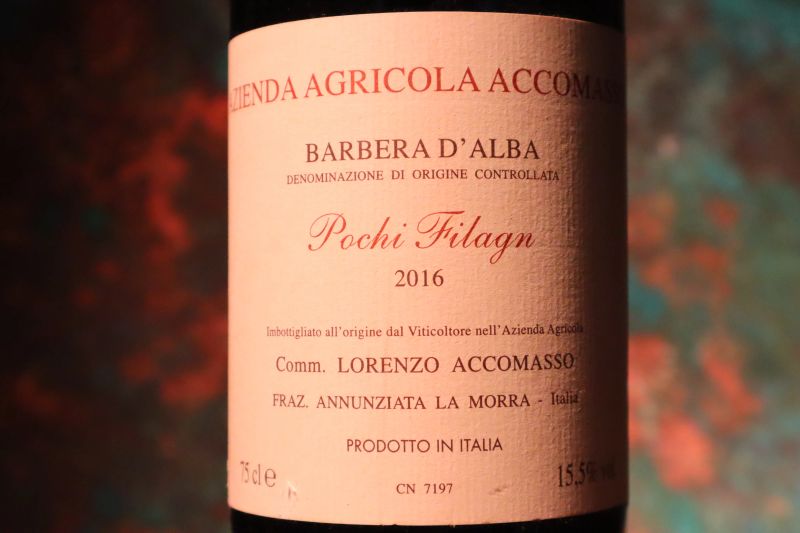 



Barbera d&rsquo;Alba Pochi Filagn Lorenzo Accomasso 2016  - Auction Smartwine 2.0 | Christmas Edition - Pandolfini Casa d'Aste