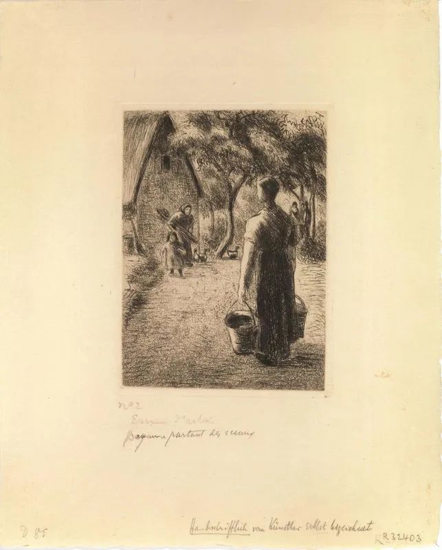 Pissarro, Camille  - Auction Prints and Drawings from XVI to XX century - Books and Autographs - Pandolfini Casa d'Aste