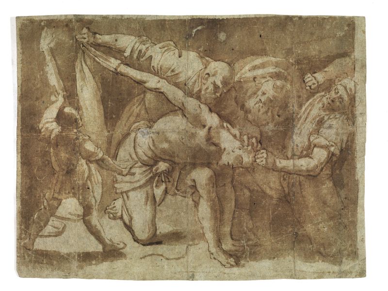 Scuola lombarda, sec. XVII  - Asta Opere su carta: disegni, dipinti e stampe dal secolo XV al XIX - Pandolfini Casa d'Aste