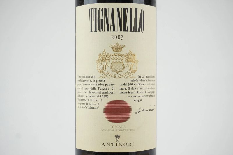 Tignanello Antinori  - Asta ASTA A TEMPO | Smart Wine - Pandolfini Casa d'Aste
