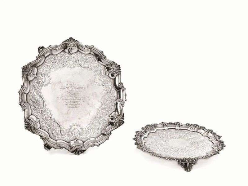 SALVER, LONDRA, 1754  - Auction ITALIAN, RUSSIAN AND EUROPEAN SILVER - Pandolfini Casa d'Aste