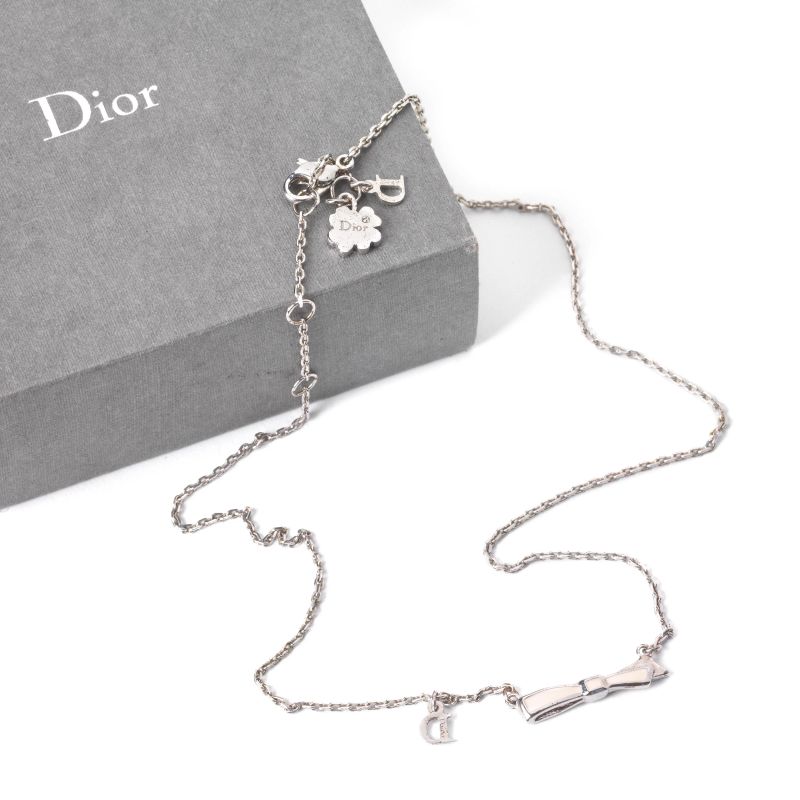 DIOR  SILVER NECKLACE  - Auction VINTAGE FASHION: HERMES, LOUIS VUITTON AND OTHER GREAT MAISON BAGS AND ACCESSORIES - Pandolfini Casa d'Aste