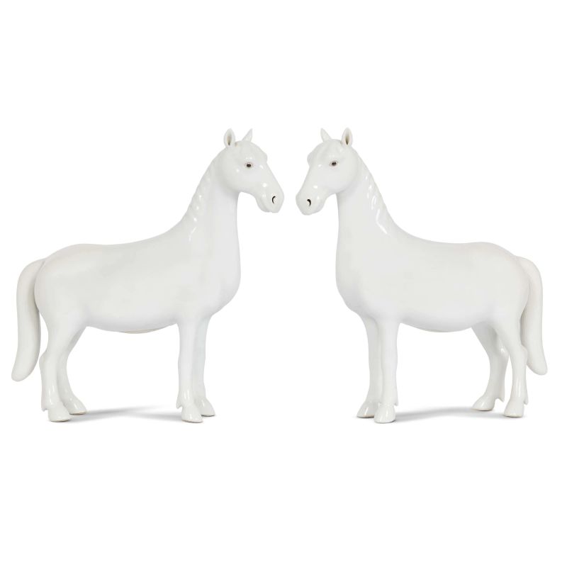 A COUPLE OF HORSES, CHINA, REPUBLIC PERIOD (1912-1949)  - Auction Asian Art  东方艺术 - Pandolfini Casa d'Aste