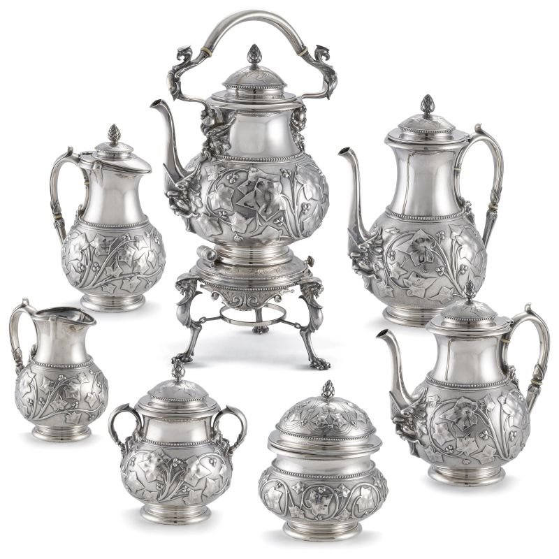 



GRANDE SERVITO DA T&Egrave; E CAFF&Egrave;, TIFFANY, 1870 CIRCA  - Auction Italian ad European silver - Pandolfini Casa d'Aste