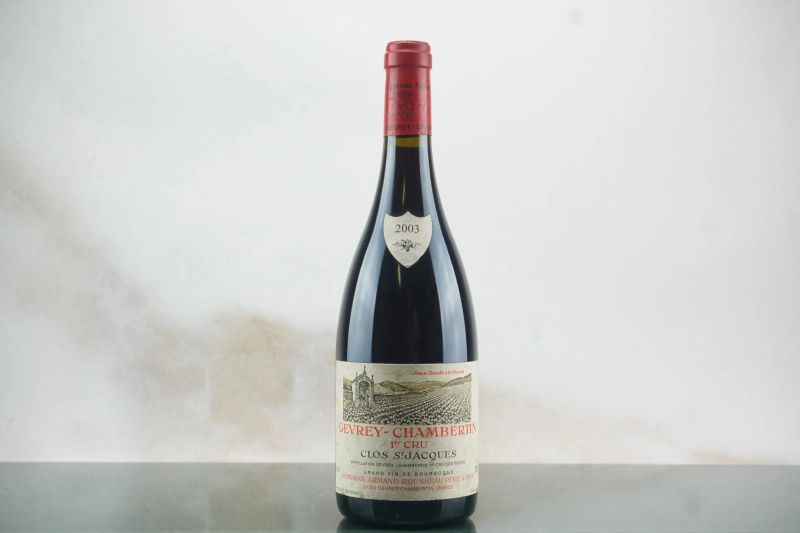 Gevrey-Chambertin Clos Saint Jacques Domaine Armand Rousseau 2003  - Auction LA RAFFINATEZZA DELLA COMPLESSITA' - Fine and Rare Wine - Pandolfini Casa d'Aste