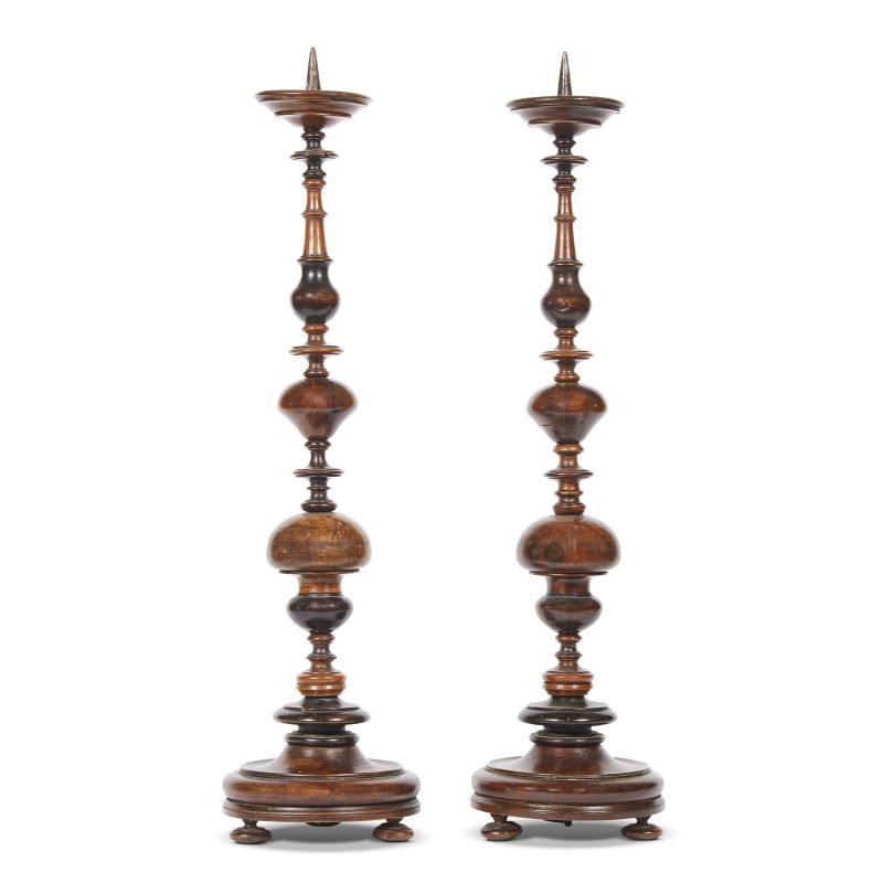 A PAIR OF CANDLEHOLDERS, 18TH CENTURY  - Auction furniture and works of art - Pandolfini Casa d'Aste