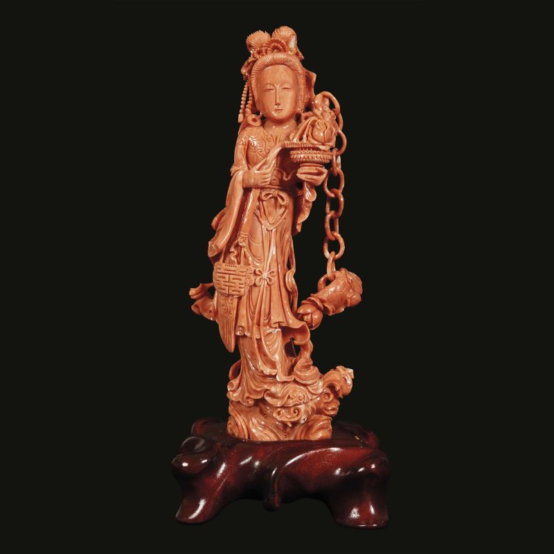 A CARVING CORAL, CHINA, LATE QING DYNASTY, 20TH CENTURY  - Auction Asian Art -  &#19996;&#26041;&#33402;&#26415; - Pandolfini Casa d'Aste