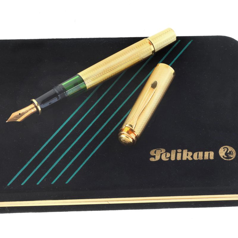 PELIKAN M 760 JUBILEE GOLD 150TH ANNIVERSARY (1838/1988) FOUNTAIN PEN  - Auction TIMED AUCTION | WATCHES AND PENS - Pandolfini Casa d'Aste