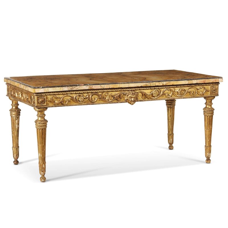 A LARGE ROMAN TABLE, LATE 18TH CENTURY  - Auction INTERNATIONAL FINE ART AND AN IMPORTANT COLLECTION OF PENDULES “AU BON SAUVAGE” - Pandolfini Casa d'Aste