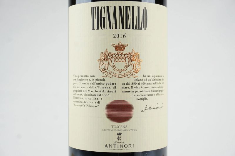 Tignanello Antinori 2016  - Asta ASTA A TEMPO | Smart Wine - Pandolfini Casa d'Aste