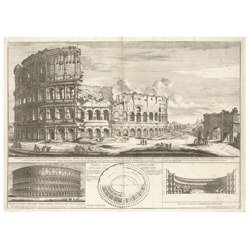 2 vedute del Colosseo di Alessandro Specchi  - Asta LIBRI, MANOSCRITTI, AUTOGRAFI E STAMPE - Pandolfini Casa d'Aste
