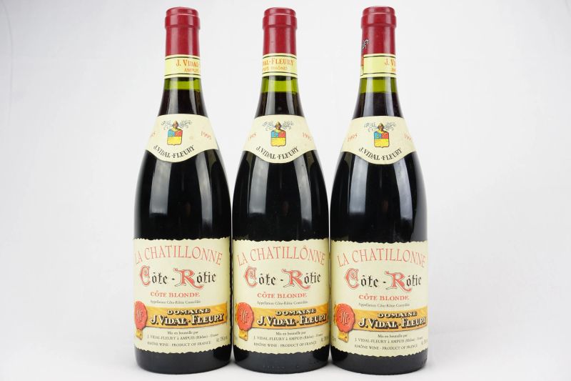      C&ocirc;te-R&ocirc;tie La Chatillonne C&ocirc;te Blond J. Vidal-Fleury 1995   - Asta ASTA A TEMPO | Smart Wine & Spirits - Pandolfini Casa d'Aste
