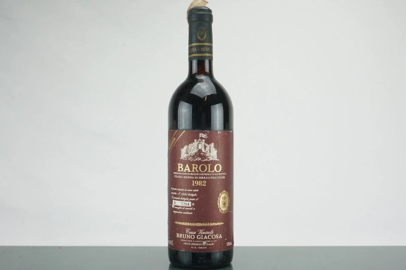 Barolo Collina Rionda Riserva Etichetta Rossa Bruno Giacosa 1982  - Auction L'Essenziale - Fine and Rare Wine - Pandolfini Casa d'Aste
