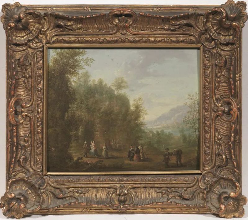 Scuola fiamminga, sec. XVIII  - Auction 19th century Paintings - II - Pandolfini Casa d'Aste