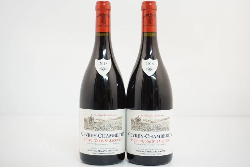 Gevrey-Chambertin Clos Saint Jacques Domaine Armand Rousseau 2015  - Asta VINI PREGIATI E DISTILLATI DA COLLEZIONE - Pandolfini Casa d'Aste