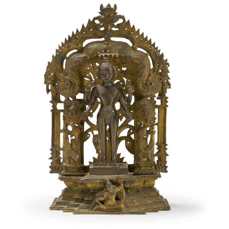 



A BRONZE JINA SHRINE, INDIA OR NEPAL, 18TH-19TH CENTURY  - Asta Arte Orientale | 东方艺术 - Pandolfini Casa d'Aste