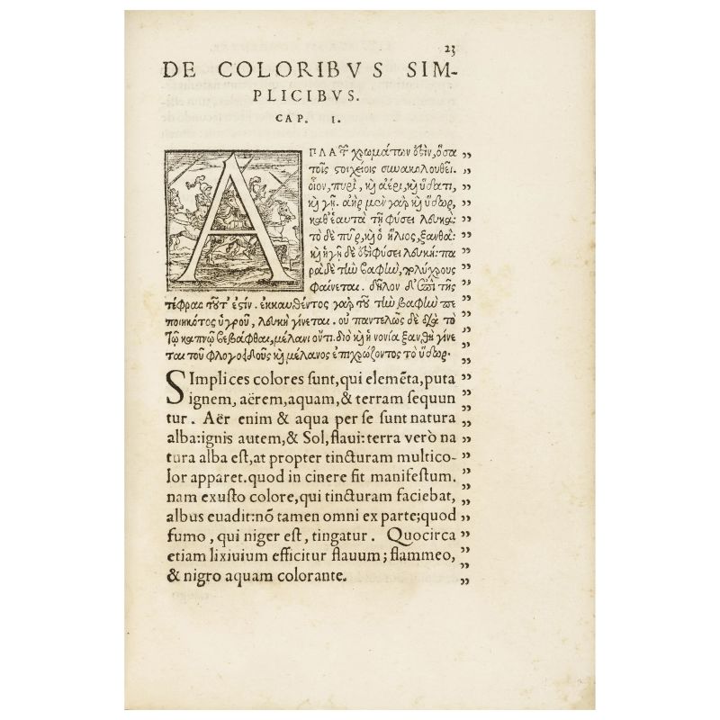 Prima edizione separata dell'importante trattato attribuito ad Aristotele  - Asta LIBRI, MANOSCRITTI E AUTOGRAFI - Pandolfini Casa d'Aste