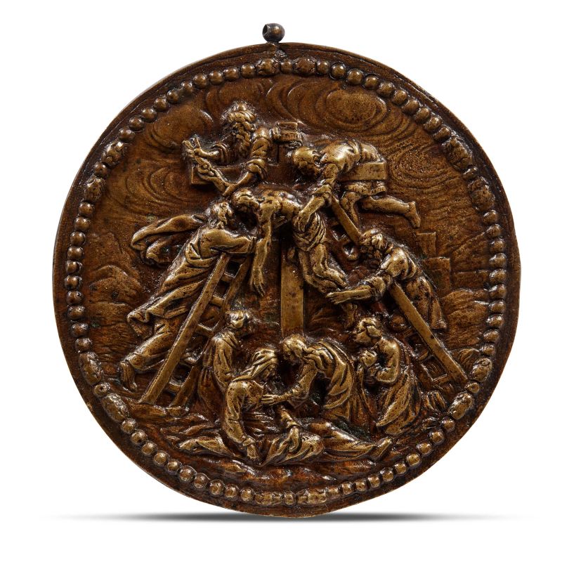 



Spain, 17th century, Deposition, bronze  - Auction PLAQUETTES, MEDALS, AND SMALL BRONZE SCULPTURES FROM THE COLLECTION OF MARIO SCAGLIA AND OTHER PROVENANCES - Pandolfini Casa d'Aste